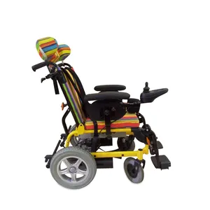 Tekerlekli sandalyeler Cp çocuk tüm arazi tekerlekli sandalye çocuk serebral pediatrik katlanır uzanmış komodin engelli alüminyum sandalye