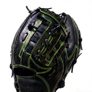 OEM Custom Black Leather Outfield Baseball Glove Professional Softball Contrast Color <b>Stitching</b> Sports Training Hand Mitts - Product Image 1