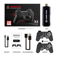 Console de jeu GD10 en promotion, sortie 4K HD, console de jeu vidéo sans fil 2,4G, stick de jeu GD10 avec 2 manettes