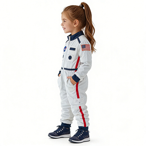 Costume d'astronaute pour filles, enfants, en polyester, pour Halloween, fête, spectacle, combinaison pour enfants - Product Image 3