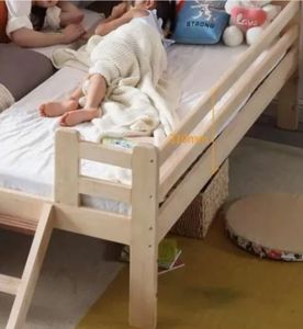 Massief houten peuterbed met comfortabele veiligheidsranden voor kinderkamer, woonkamer, school, hotel, appartement, badkamer - Product Image 5