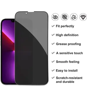 Hot Selling Full Cover Privacy Mobile Phone Scrub Screen Protection Glass For IPhone15 14 Pro Max 14 Pro 13 Pro 13 Iphone 12