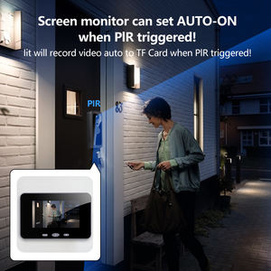 4 इंच आईपीएस स्क्रीन आउटडोर/इनडोर वीडियो डोर फोन दो तरह से वीडियो रिचार्जेबल बैटरी ip65 वाटरप्रूफ 3 एमपी - Product Image 4