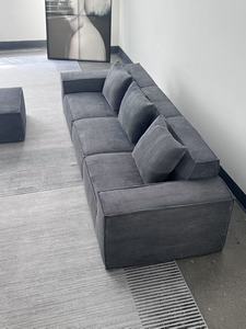 आधुनिक वैक्यूम संपीड़ित सोफा टोफू ऊंचाई घनत्व स्पंज मॉड्यूलर सोफे के लिए लिविंग रूम कॉर्ड सोफा - Product Image 6