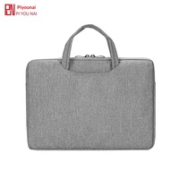 Sac pour ordinateur portable en toile en stock, imperméable et antichoc avec intérieur doublé en peluche, étui portable pour tablette pour hommes et femmes Apple Huawei