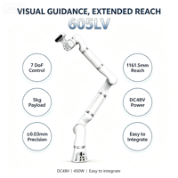 Robot Kolaboratif TCB605LV Long Reach 6-Axis, Lengan Robot dengan Beban Terukur 5kg, Daya 450W untuk Integrator Otomasi, Perakitan, dan Pengambilan Barang