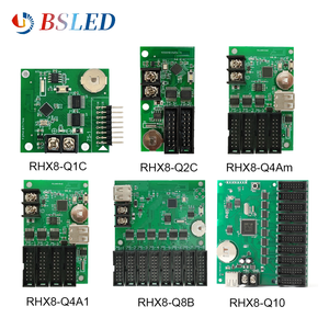 RHX8-Q1C RHX8-Q4Am LED ฟูลคัลเลอร์/RGB Wi-Fi USB IP65 กันน้ำ ได้รับการรับรองมาตรฐาน CE การ์ดควบคุมจอแสดงผลป้ายโฆษณาสำหรับร้านค้า - Product Image 1