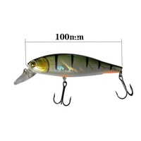 Leurre de pêche dur LUTAC 100mm 16g Minnow suspendu avec hameçon, appât artificiel pour eau douce et salée, OEM personnalisé, vente en gros