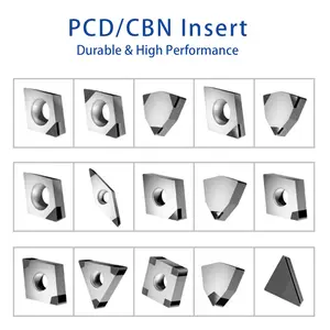 나이젤 절단 도구 CCGW060208 표준 및 맞춤형 다이아몬드 삽입 도구 CNC PCD/CBN 터닝 인서트