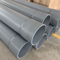 Tuyaux de drainage en PVC blanc/gris de 1 à 4 pouces, résistants au feu et à haute pression, tubes en plastique rigides durables pour le drainage de l'eau des bâtiments