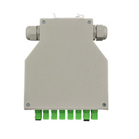 Boîtier de terminaison fibre optique 8 ports sur rail DIN SC/APC pour armoire réseau FTTH