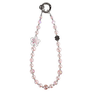 ATB Cristal Sakura Perles Mobile <span class=keywords><strong>Téléphone</strong></span> Bracelet tissé à la main Universel Portable Bracelet Mobile <span class=keywords><strong>Téléphone</strong></span> Chaîne pour iPhone - Product Image 1