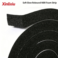 Bande de mousse NBR simple face à rebond lent, ignifuge, antichoc, insonorisante, anti-poussière, pour l'étanchéité des armoires de machines et d'électronique