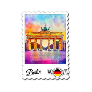 Globe d'eau allemand en résine personnalisé coloré pour la construction d'une maison de Berlin Buddy Bears Boule à neige souvenir - Product Image 5