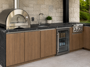 Cocina Exterior de Lujo para Villa, Estilo Shaker 2026, Completamente en Acero Inoxidable 304, Juego de Barbacoa Completo, Resistente a la Intemperie - Product Image 4