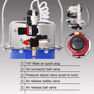 <span class=keywords><strong>Purgeur</strong></span> de frein à pression d'air pneumatique Outil portable Kit de système de soupape d'embrayage Outil de réparation automobile - Product Image 4