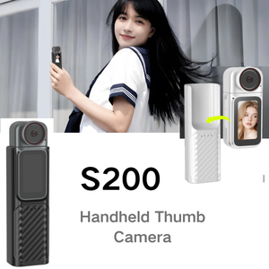 S200 1.47-inch <b>Camera</b> with Magnetic Back Clip and 4K Ultra-high-definition Thumb <b>Camera</b> Portable <b>Camera</b> for Shooting Touchscreen - Product Image 2