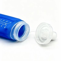 Bouteilles d'eau souples anti-fuite de 500 ml (17 oz) avec valve à morsure et large ouverture, congelables, pour gilets, athlètes et randonneurs