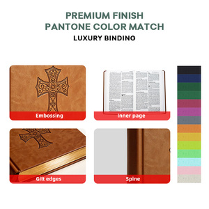 Biblia Sagrada en inglés y español, con tapa dura <span class=keywords><strong>de</strong></span> cuero PU, <span class=keywords><strong>de</strong></span> fabricante, con precio <span class=keywords><strong>de</strong></span> mayoreo y personalización disponible, gran éxito <span class=keywords><strong>de</strong></span> ventas. - Product Image 2