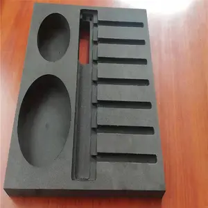 Black packaging foam insert die cut eva foam custom foam tray