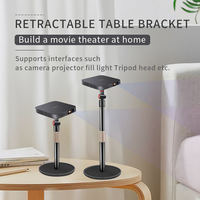 Supports de projecteur de bureau en alliage d'aluminium pour commande en gros, support de projecteur 3-en-1 réglable en hauteur pour salles de conférence et fournitures scolaires