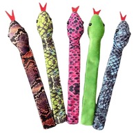 Bracelets à pression en peluche douce à motif animal imprimé numériquement, bracelets serpent réalistes