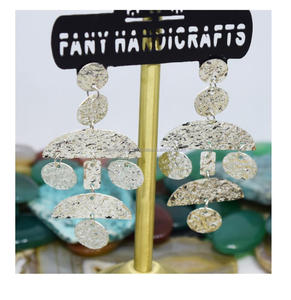 2025 européen Paris boucles d'oreilles bijoux rond velours noël nigérian bleu boucles d'oreilles en laiton perlé coloré boucles d'oreilles bijoux - Product Image 4