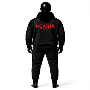 Ensemble de survêtement en coton pour homme, sweat-shirt et pantalon de jogging, coupe-vent, respirant, léger, vêtements de sport décontractés - Product Image 5