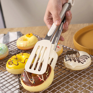 Pinzas de Silicona para Alimentos, Acero Inoxidable, 7, 9 y 12 Pulgadas, Pinzas para Pan y Buffet, para Uso en la Cocina - Product Image 2