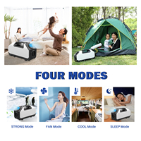 Nouvelle conception de climatiseur portable pour tente, 12000 BTU, DC24V/220V, 45 dB, réfrigérant R134a, avec télécommande pour les États-Unis