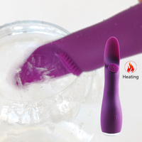 Wiederaufladbarer Heiz-Vibrator Sextoys Weibliche Masturbationshilfen Bürsten-Vibrator Spielzeug für Frauen Erwachsenen-Massagegerät mit Wärmefunktion