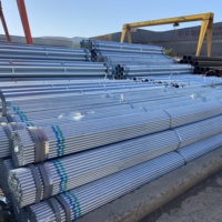 Tuyau rond en acier galvanisé de 0,8 mm 1,0 mm 1,2 mm d'épaisseur, 25 mm, JIS ASTM AiSi GB, prix du tuyau en acier galvanisé