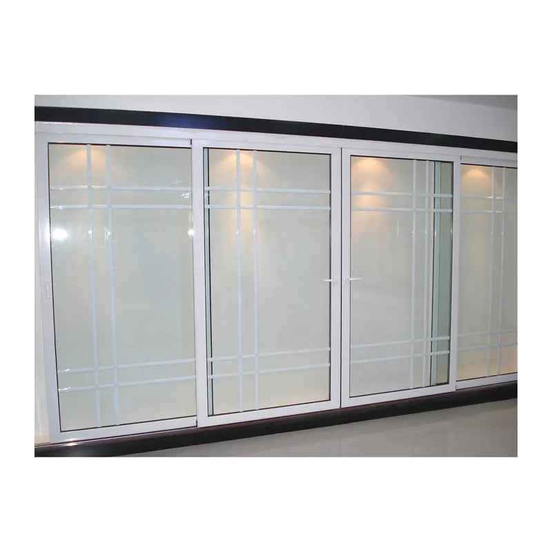 KDSBuilding resistenza al vento forte filippine telaio in alluminio porta scorrevole in vetro porta in vetro per bagno scorrevole in vetro Low -e