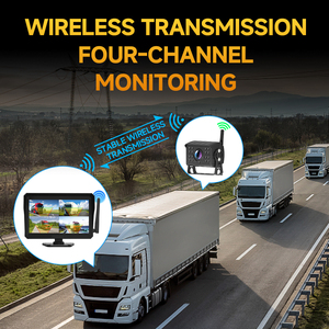Mới nhất 10.1-inch Heavy-Duty xe hệ thống giám sát không dây 1CH/2CH/4CH AHD hình ảnh phát hiện tại chỗ mù cho xe hỗ trợ đảo ngược - Product Image 6
