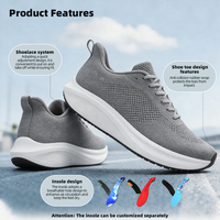 Chaussures de sport unisexes de haute qualité, légères, avec empeigne en mesh, semelle intermédiaire en caoutchouc PU, amorti durable, confortables, pour toutes les saisons