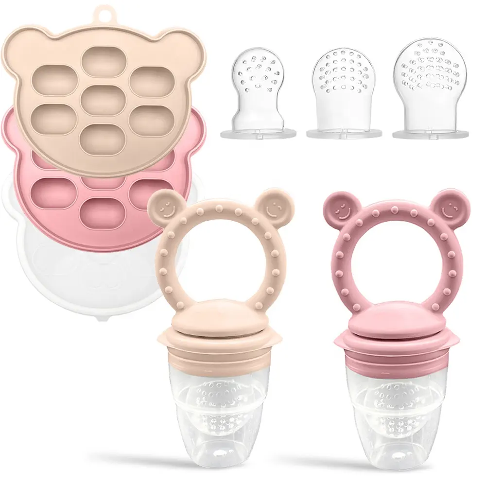BPA-freies neues Design-Set Tadatu Silikon-Frischobst-Nuggiger Schnuller Babyblätter