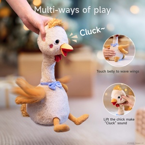 Juguete Musical Divertido para Niños Tumama, <span class=keywords><strong>Pollito</strong></span> de Peluche con Cuello Giratorio, Grabación de Voz, Repetición, Música Relajante, Juguete Bailarín - Product Image 5