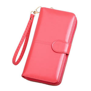 High Quality Purse Women Modern Pu Leather Minimalist Long Zippered Mobile Phone Bag <strong>Card</strong> Holder - Product Image 6