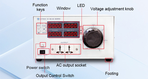 Fuente de Alimentación CA Ajustable Bibo MATRIX 1KVA 300V con Perilla de Ajuste, Salida Única 3.3A, Protección Contra Sobretensión para Investigación Industrial - Product Image 6
