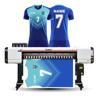 Imprimante à sublimation Locor Deluxejet 1,8 m (6 pieds) grand format pour impression textile numérique, 4 têtes I3200A1, papier transfert thermique