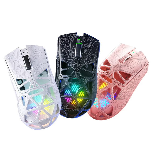 AULA SC620 Tri-ModeLightweight Wireless Gaming Mouse PAW3311 12000DPI 1000Hz 2.4G 7 Programmable Buttons RGB Ergonomic