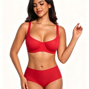<span class=keywords><strong>Soutien</strong></span>-<span class=keywords><strong>gorge</strong></span> push-up à armatures, best-seller transfrontalier, uni, ultra-fin, demi-bonnet, anti-affaissement, grande taille, confortable pour femme - Product Image 5