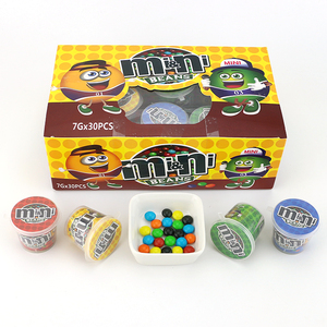 7g Mini Cup knusprige bunte Schokoladen bohnen bonbons - Product Image 2