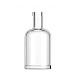 Individualisierte individuelle Glasflasche 250 ml Whiskey-Literatur Gin-Glasflasche für Wein Getränke Getränke