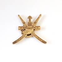 Insigne de collection de la Fête Nationale d'Oman : Emblème Khanjar, magnétique, en métal, broche, autocollant, badges