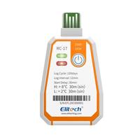 Enregistreur de température jetable Elitech RC-17 à usage unique Enregistreur de données avec rapport PDF USB Indicateur bicolore