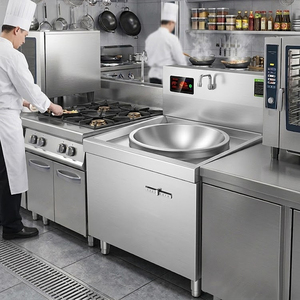 Cocina <span class=keywords><strong>de</strong></span> Inducción Industrial <span class=keywords><strong>de</strong></span> Gran Capacidad <span class=keywords><strong>de</strong></span> 8-30KW, 400-1000mm, <span class=keywords><strong>Estufa</strong></span> Eléctrica Comercial para Cantina, Restaurante y Cocina - Product Image 5