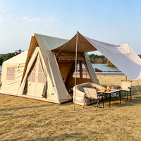 Tentes de camping gonflables de nouvelle conception, avec 2 chambres, résistantes au vent et à l'eau