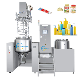 Système de mélangeur homogénéisateur sous vide HUAJIE 50l, usine de fabrication de crème, homogénéisateur à levage hydraulique, mélangeur de réservoir émulsifiant - Product Image 2