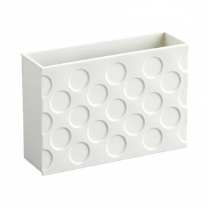 Inomata เคสเก็บแม่เหล็กสีขาวกว้างสำหรับจัดระเบียบในครัว - Product Image 1